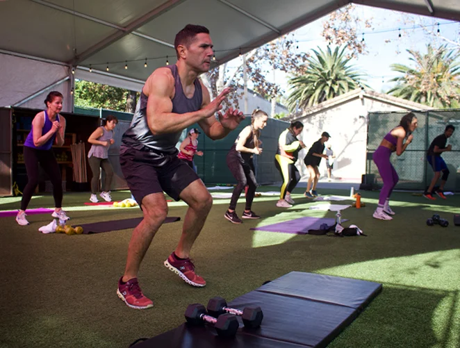 Outdoor group training class at Forma